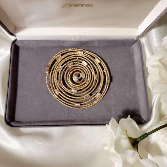 Stunning Big Vintage Brooch ~ Unique Brooch Rhinestones - Picture 6 of 6